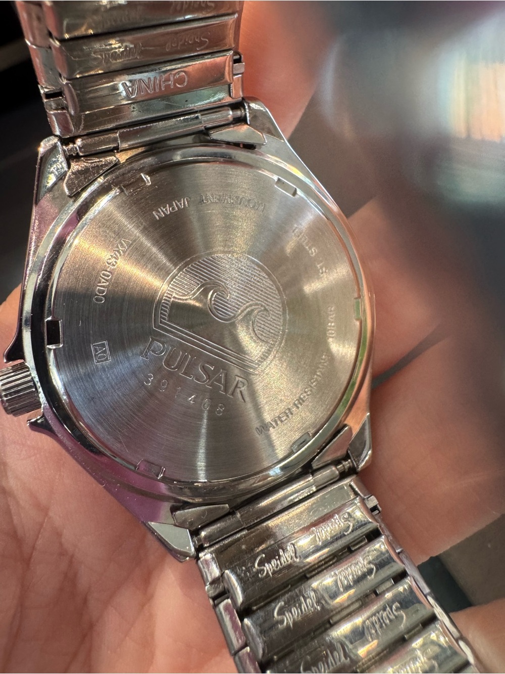 Pulsar Railroad Approved Men's Watch - Day/Date 100M with Speidel Band - Picture 3 of 5
